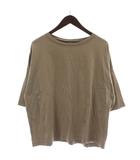 ジャーナルスタンダード JOURNAL STANDARD Tシャツ カットソー F ベージュ 五分袖 無地 ラウンドネック /GG ■MA