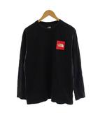 ザノースフェイス THE NORTH FACE Tシャツ カットソー 長袖 ロゴ L 黒 ブラック /AN38 ■MA