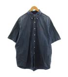 シャツ 半袖 ロゴ XL 紺 ネイビー /AN28 ■MA