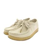 クラークス clarks ワラビー Wallabee モカシン シューズ レザー ラバー UK4 23.0cm 白 ホワイト 23514 /YT31 ▲H ●D