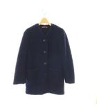 コントワーデコトニエ COMPTOIR DES COTONNIERS ジャケット ボア ノーカラー 5/7 ネイビー /DO ■MA