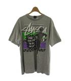 ステューシー STUSSY Tシャツ L グレー 半袖 ロゴ プリント /GG49 ■GY28