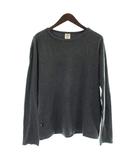 アヴィレックス AVIREX Tシャツ カットソー XL グレー リブ 長袖 ラウンドネック /AP48 ■GY28