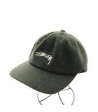 ステューシー STUSSY キャップ 帽子 ロゴ グレー /AN13 ■MA
