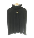 アクシーズファム axes femme オフタートルカットソー Tシャツ レース M 黒 ブラック /SS ■OS ■MA