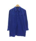 ラルフローレン RALPH LAUREN コーデュロイ シャツワンピース 長袖 14歳 150/80 青 ブルー /YM ■MA