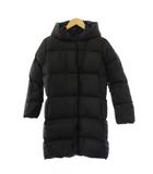 ポロ ラルフローレン POLO RALPH LAUREN ダウンコート ロング ジップアップ フード ナイロン XL(16) 黒 /BM ■GY09