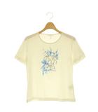 エスカーダ ESCADA Tシャツ カットソー 半袖 36 オフホワイト ブルー /DO ■MA