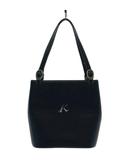 キタムラ Kitamura ハンドバッグ ロゴ レザー 濃紺 ダークネイビー /AN ■GY09