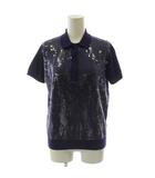 フレッドペリー FRED PERRY ニット カットソー 半袖 スパンコール EUR38 紺 ネイビー K1415 /GG ■KC