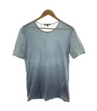 バーバリー BURBERRY Tシャツ 半袖 ラウンドネック S 青 ブルー /GG ■KC