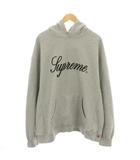シュプリーム SUPREME 23AW レイズドスクリプトフーデッドスウェットシャツ Raised Script Hooded Sweatshirt フーディ 長袖 ロゴ刺繍 裏起毛 XXL グレー SUPPTL006 /YT ■GY09
