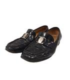 サルヴァトーレフェラガモ Salvatore Ferragamo ガンチーニ ローファー レザー 7.5 黒 ブラック /AN ■GY09