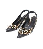 ルイヴィトン LOUIS VUITTON アークライト パンプス レオパード柄 40 ブラック×ブラウン系 1ABTMZ スリングバック ☆AA★