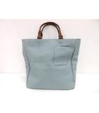 マーガレットハウエル MARGARET HOWELL アイデア idea トートバッグ アイスブルー レザー A4サイズ ショルダーバッグ 水色 かばん