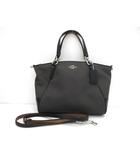 コーチ COACH エクスプローテッド 2wayハンドバッグ F57244 ブラック系 キャンバス レザー ショルダー かばん ☆AA★