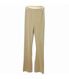 ドゥーズィエムクラス DEUXIEME CLASSE EVERYDAY I LIKE. エヴリディアイライク 美品 21AW TEX リブレギンス パンツ イージー リブ ニット スラックス ウール ベージュ 0605 IBO70