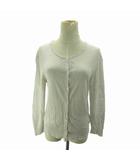 マーガレットハウエル MARGARET HOWELL リネン クルーネック カーディガン ニット 長袖 3 ベージュ IBO70 0625