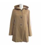 マックスマーラステュディオ Max Mara Studio フーデッドコート バージンウール 60862813 メタルトグル ロング イタリア製 キャメル 40 約Lサイズ