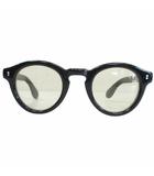 モスコット MOSCOT KEPPE BLACK ボストン ラウンドパント メガネ サングラス 度無し カラーレンズ 黒 ブラック 45□26-145