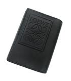 TRIFOLD WALLET トライフォールドウォレット サテンカーフ C565TR2X01 アナグラム ロゴ 三つ折り財布 レザー ブラック ☆AA★