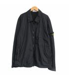 ストーンアイランド STONE ISLAND 23AW ガーメントダイ ナイロンジップアップジャケット 791510723 ロゴパッチ ブルゾン 黒 ブラック XL