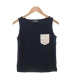 ビームスボーイ BEAMS BOY ノースリーブカットソー Tシャツ 紺 ネイビー /FF ■MET1