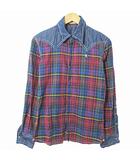 フランシストモークス FranCisT MOR.K.S ウエスタンシャツ チェックシャツ 長袖 ラインストーン装飾 1 マルチカラー 0731 IBO78