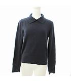フォクシー FOXEY 21年 Knit Top Citrine ニット トップ シトリン ニット セーター 長袖 カシミア 38 紺 ネイビー 42314 0729 IBO78