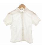 コムデギャルソンコムデギャルソン COMME des GARCONS COMME des GARCONS AD2011 シャツ 丸襟 ラウンドカラー 半袖 XS 白 ホワイト /FF IBO78
