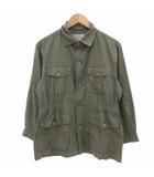 バーバリーズ Burberrys 白タグ ヴィンテージ ミリタリーシャツ ジャケット ホースロゴ 刺繍 S カーキ /FF IBO78
