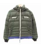 デュベティカ DUVETICA Egeria ダウンジャケット ブルゾン バイカラー フード 42 緑 グリーン /FF  IBO78