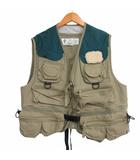 90s ヴィンテージ PFG タクティカルフィッシングベスト ツートン デタッチャブル マルチポケット 釣り アウトドアウエア ベージュ × グリーン L IBO78
