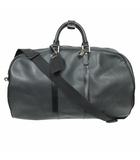 ルイヴィトン LOUIS VUITTON M30112 タイガ ケンダル55 GM 2WAY ボストンバッグ ショルダー ゴルフバッグ 旅行 トラベル レザー フランス製 黒 ブラック シルバー金具 ☆AA★ STK