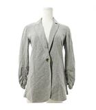 セオリー Theory スウェット テーラードジャケット ブレザー ギャザー 0 グレー 0912 ■YHS1