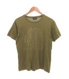 ショット SCHOTT NYC プリント Tシャツ 半袖 カーキ /FF ■YHS4