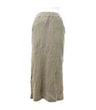 アメリカーナ AMERICANA ドゥーズィエムクラス サーマル ロング タイト スカート イージーウエスト S ベージュ 0926 ■YHS4