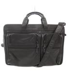 トゥミ TUMI アルファ ALPHA ビジネスバッグ ブリーフケース 通勤 2層 レザー 本革 黒 ブラック 904D3 /AE