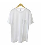 チャンピオン CHAMPION 美品 現行 リバースウィーブ Tシャツ カットソー 半袖 ポケ付 XL 白 ホワイト 1016