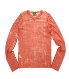 ジャンポールゴルチエ オム Jean Paul GAULTIER HOMME 希少 レア 90s Archive Power Net Cut sew アーカイブ 退廃 パワーネット インサイドアウト カットソー ダークウェア クラックプリント 転写 長袖 48