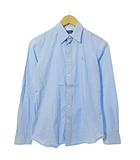 ポロ ラルフローレン POLO RALPH LAUREN シャツ 長袖 ピンクロゴ刺繍 ストレッチ 6 サックスブルー 1022