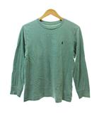 ポロ ラルフローレン POLO RALPH LAUREN キッズ Tシャツ カットソー 長袖 ロゴ刺繍 150 M 緑 1118