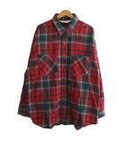  ビッグマック BIG MAC 美品 80s 三角タグ ヘビーネル ネルシャツ USA製 チェックシャツ 赤 レッド 大きいサイズ XXL