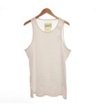 Surf & Sk8 Zine SSZ シンテレビ装 リブ ワイドタンクトップ L 白 ホワイト /JS