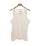 Surf & Sk8 Zine SSZ シンテレビ装 タンクトップ リブ ワイド L 白 ホワイト /JS