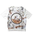 by Martin Margiela 美品 マルジェラ期 ツイルレーヌ CAVALERIE FRANCAISE ニット シルク 切替 半袖 国内正規 白 ホワイト M ■MNK2