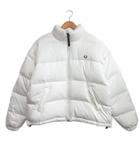 フレッドペリー FRED PERRY ダウンジャケット ブルゾン ショート ロゴ刺繍 FPJ447 白 ホワイト M