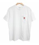 カーハート carhartt WIP S/S POCKET HEART T-SHIRT ポケットTシャツ カットソー ロゴ ハート クルーネック 半袖 I032128 M 白 ホワイト 1103