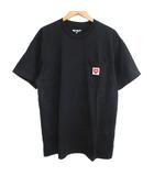 カーハート carhartt WIP 美品 S/S POCKET HEART T-SHIRT ポケットTシャツ カットソー ロゴ ハート クルーネック 半袖 I032128 M 黒 ブラック 1103