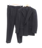 フェンディ FENDI Uomo ヴィンテージ スーツ セットアップ ダブルジャケット パンツ ウール 50 ダークネイビー /UO ■MNK2